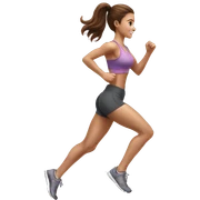 Full hyperrealistic pencil drawing of athletic girl with brown hair doing cardio on treadmill sticker