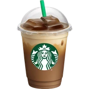 Starbuck ice coffee with ice cubes sticker