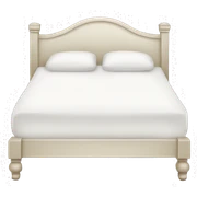 White bed sticker