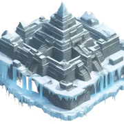 Agartha Aryan city of ice in the earth sticker