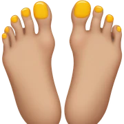 Toes sticker