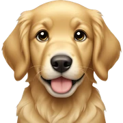 Golden retriever puppy  sticker
