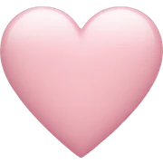 light pink heart sticker