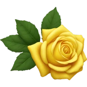 Yellow rose sticker