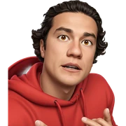boy in red hoodie portrait sticker