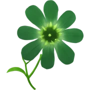 Flor verde escuro sticker