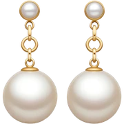 Pearl earrings sticker