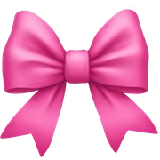 Pink bow sticker