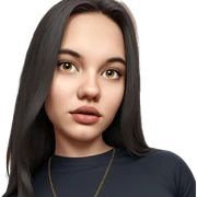 realistic portrait of girl sticker