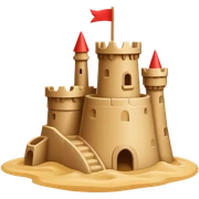 Sandcastle sticker