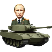 Putin and tank sticker