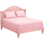 Light pink bed sticker