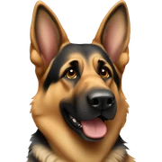 German shepherd sticker