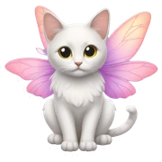 Cats with fairy wings sticker