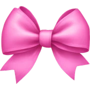Pink bow  sticker