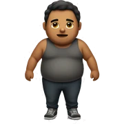 A guy fat sticker