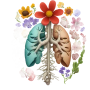Anatomical with flowers sticker