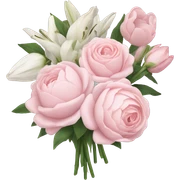 pale pink flower bouquet  sticker
