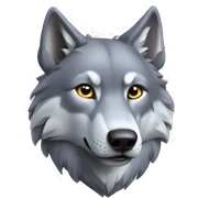 wolf Herz sticker