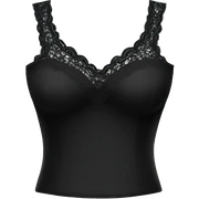 Black top with lace sticker
