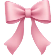 light pink ribbon bow sticker