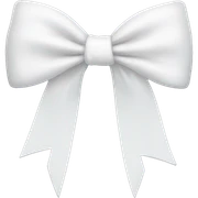 White bow sticker