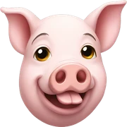 Pig sticker