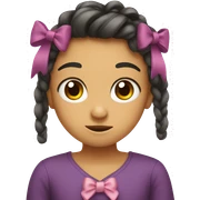 Cute bow sticker