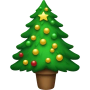 christmas tree sticker