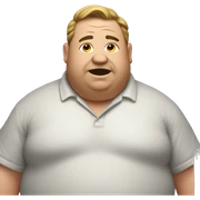 A fat man sticker