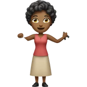 Woman holding 4b movement sign sticker