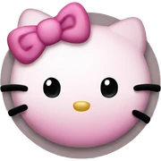 Hello kitty circle sticker