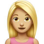 Blond Girl sticker