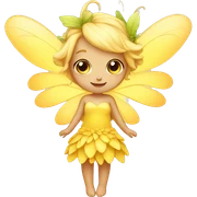 cute yellow fairy sticker