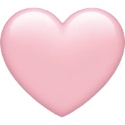 light pink heart sticker