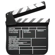 movie clapperboard sticker