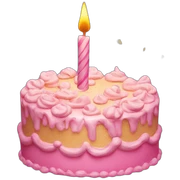 Happy birthday cake sticker