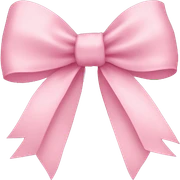light pink ribbon bow sticker