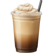 iced coffee beige sticker