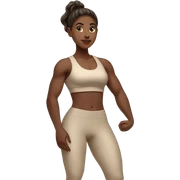 Gym beige life girl  sticker