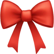 Red bows sticker