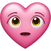 pink heart sticker