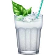White sparkle drink  sticker
