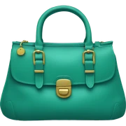 A teal green purse sticker