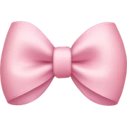 Light pink bow sticker