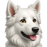 Chien Berger blanc suisse sticker