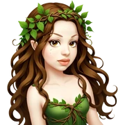 Full body earth fairy sticker