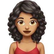 Chica morena de cabello rojo sticker