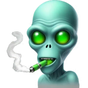alien vaping sticker