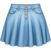 Short Light blue skirt sticker